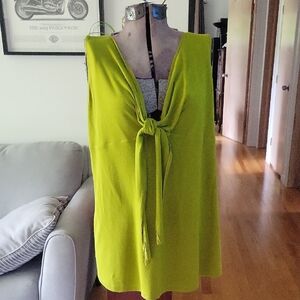 DKNYC Top, Green, XL, EUC